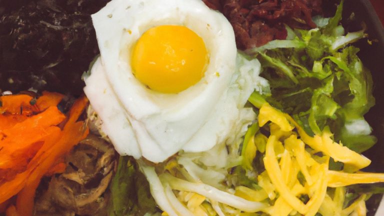 Bibimbap coreano misturado