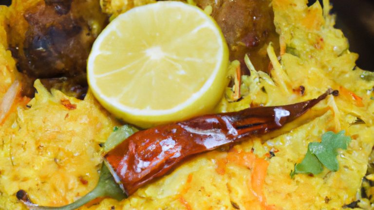Biryani indiano aromático