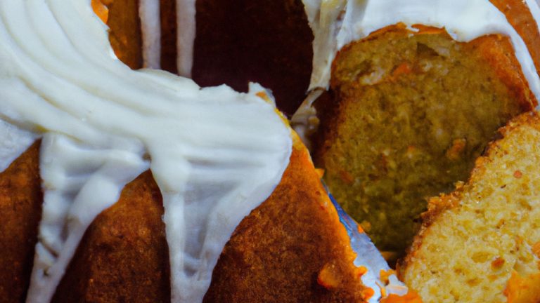 Bolo de cenoura com cobertura de cream cheese