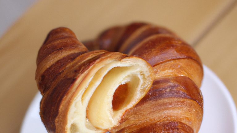 Croissant francês manteigoso