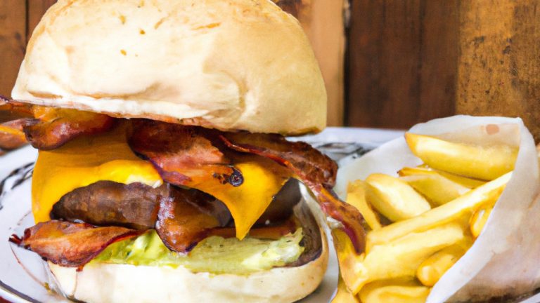 Hamburger americano suculento