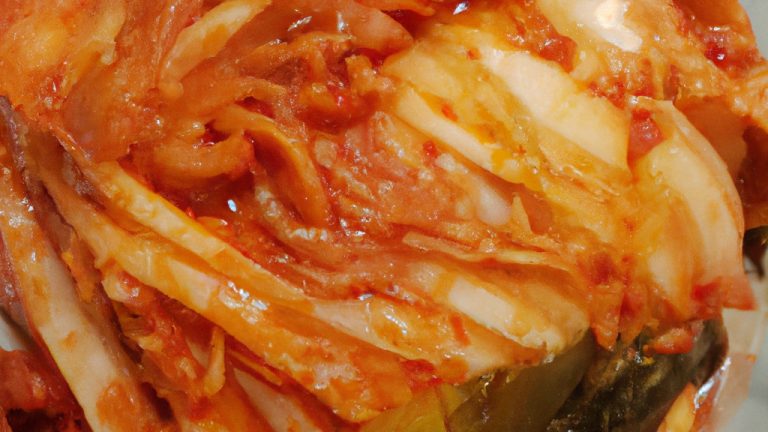 Kimchi coreano fermentado