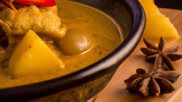 Massaman curry tailandês