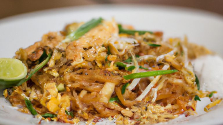 Pad thai clássico tailandês
