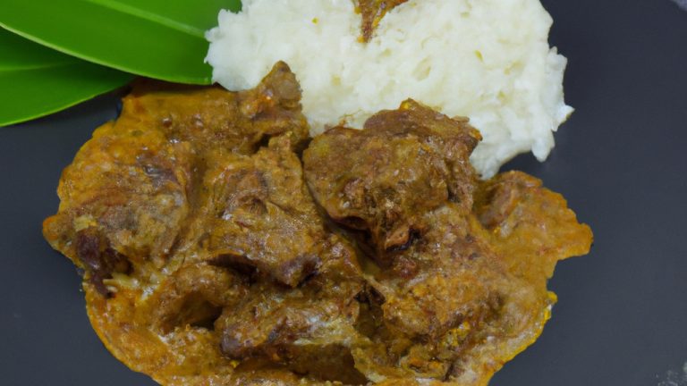 Rendang indonésio de carne