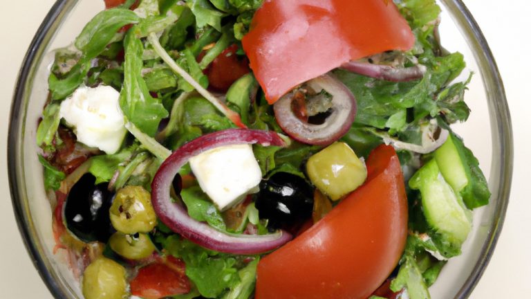 Salada grega fresca