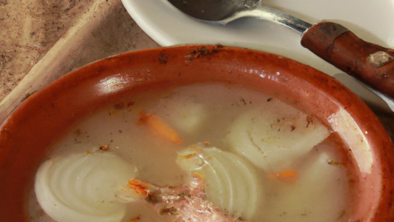 Sopa de cebola francesa