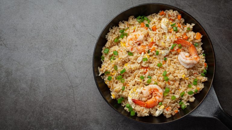 Arroz de Couve-Flor Com Camarão