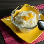 Arroz doce cremoso com leite condensado