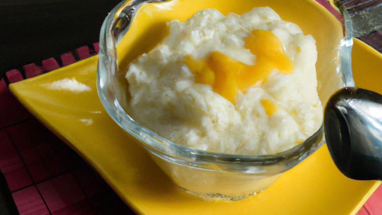Arroz doce cremoso com leite condensado