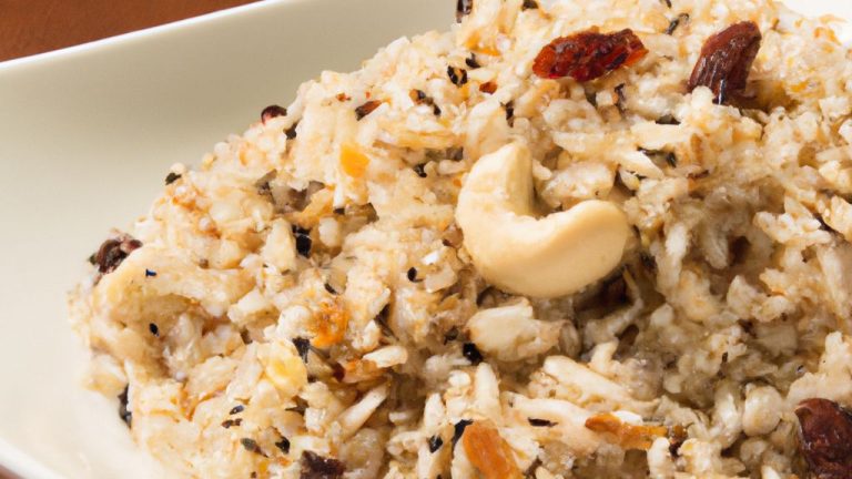 Arroz integral com gergelim e castanha de caju