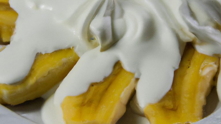 Banana com chantilly