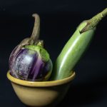 Berinjela Recheada com Grão de Bico