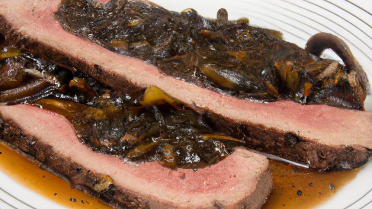 Bife com molho de cogumelos