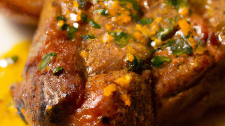 Bife de chorizo com ervas