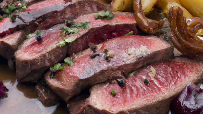 Bife de fígado acebolado