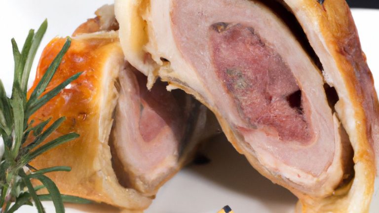 Bife Wellington com lombinho de porco
