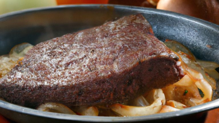 Bisteca com cebola