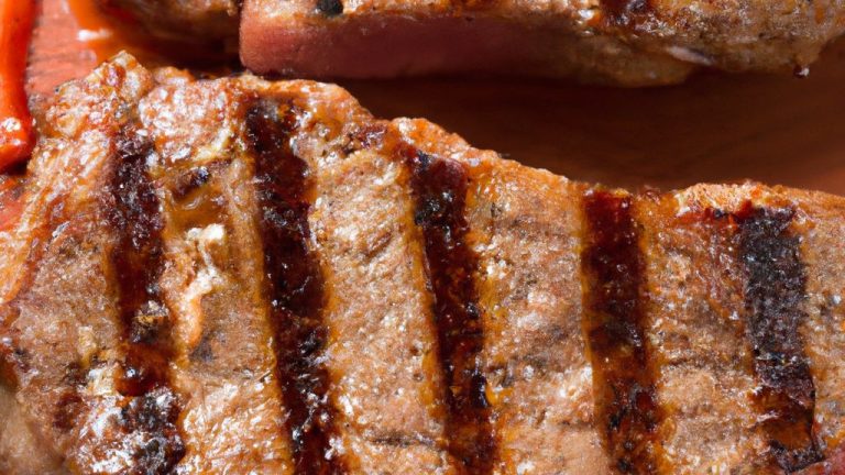 Bisteca com molho barbecue