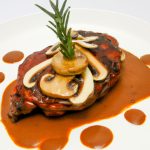 Bisteca de boi ao molho madeira