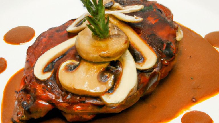 Bisteca de boi ao molho madeira