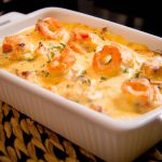 Camarão Gratinado com Creme de Leite