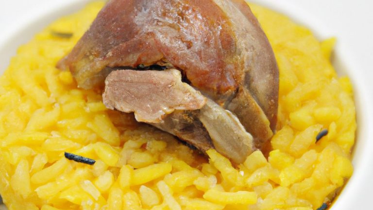 Arroz de pato desfiado no forno