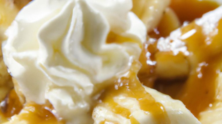Banana com chantilly