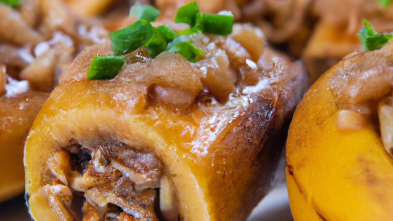 Banana recheada com carne moída