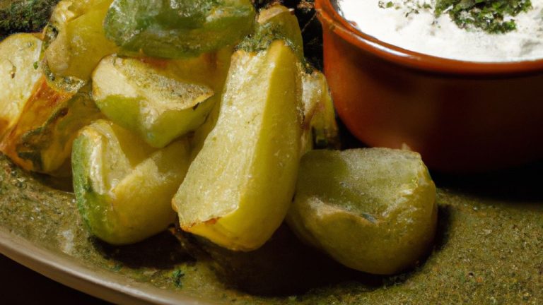 Batata Assada com creme de couve-flor