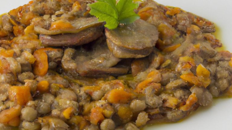 Berinjela Com Lentilhas