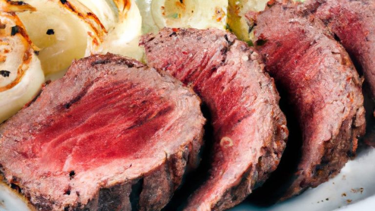 Bife ancho grelhado com legumes