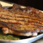 Bisteca à milanesa assada