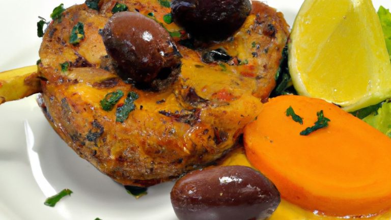 Bisteca de porco ao molho de laranja