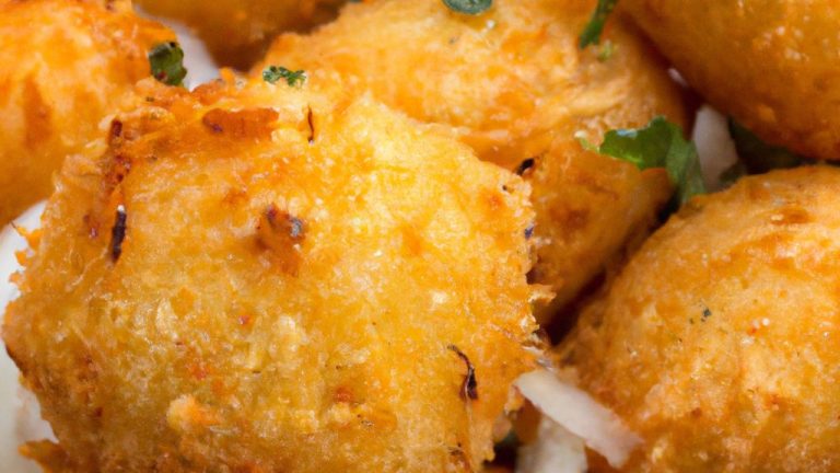 Bolinho de bacalhau assado com batata doce