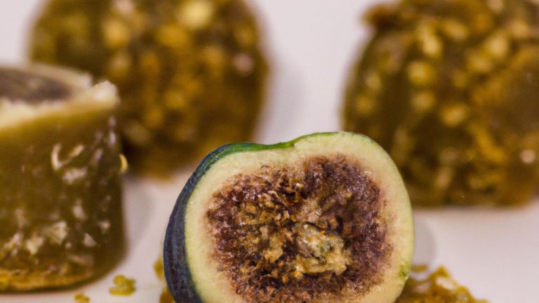 Bombom vegano de figo