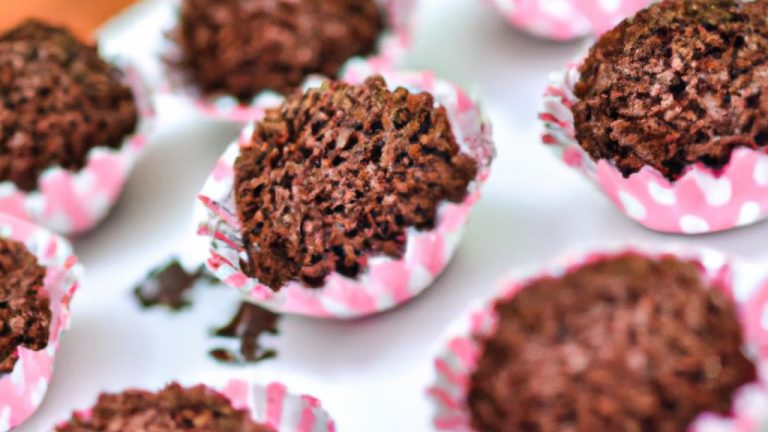Brigadeiro com cacau em pó