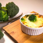 Brócolis Gratinado com Creme de Batata