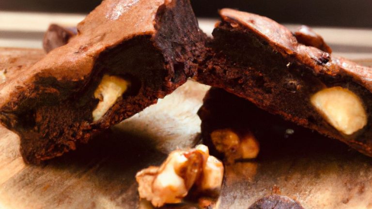 Brownie de chocolate com castanha-do-pará
