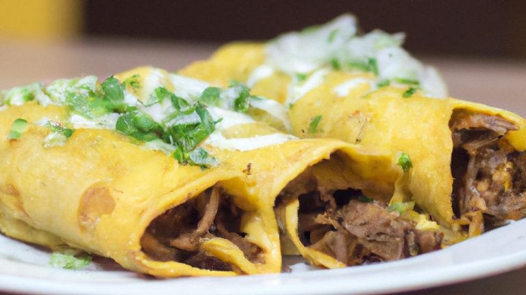 Burritos mexicanos de carne moída