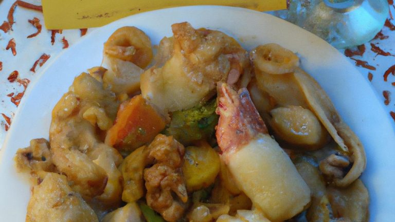 Caçarola de frutos do mar fácil