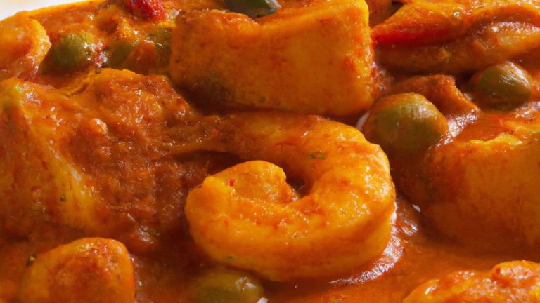 Camarão ao curry fácil