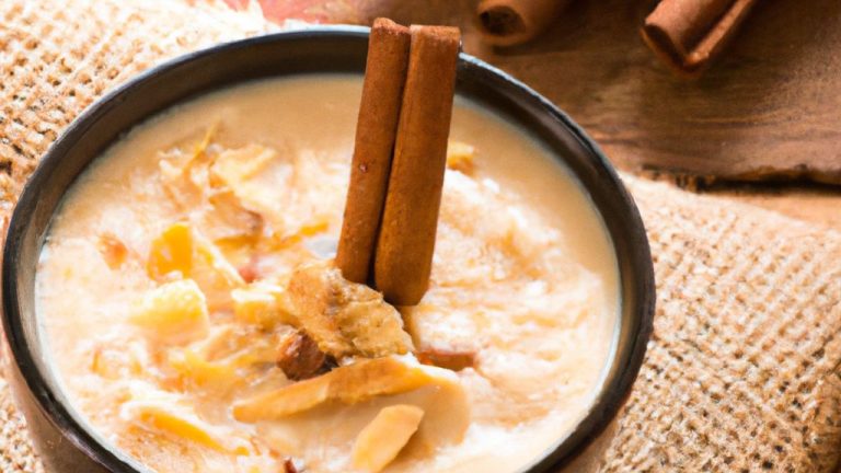 Canjica com amendoim torrado