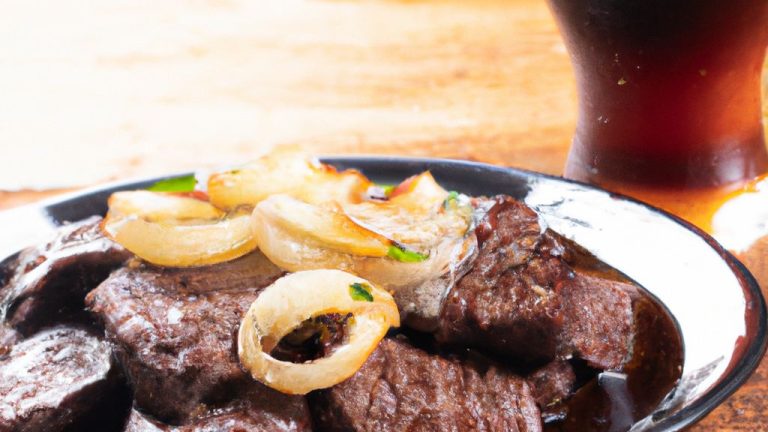 Carne assada com cerveja preta