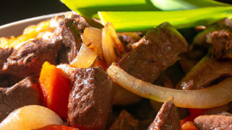 Carne de panela com legumes na pressão