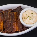 Carne frita com creme de leite