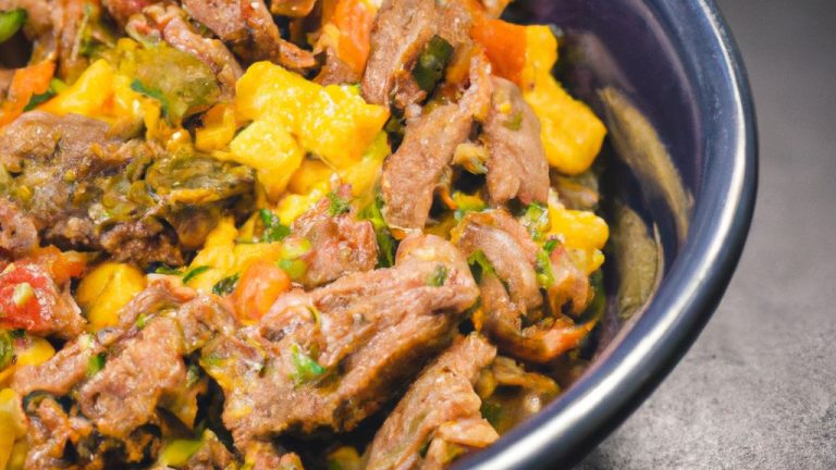 Carne moída com abóbora cabotiá