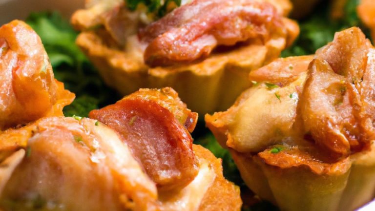 Cestinha de frango com bacon