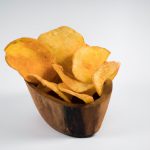 Chips de batata doce assada com alecrim