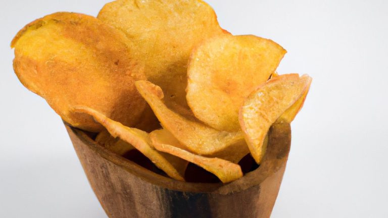 Chips de batata doce assada com alecrim